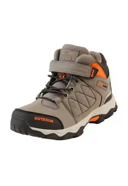 Zapatillas Outdoor Caña Velcor W24 Niño Gris 34 936 Ficcus