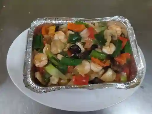 Parrillada China con Camarón