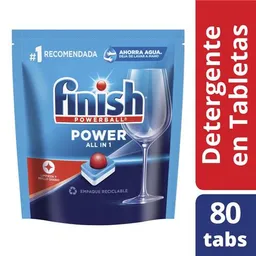 Finish Detergente Para Lavavajillas Power