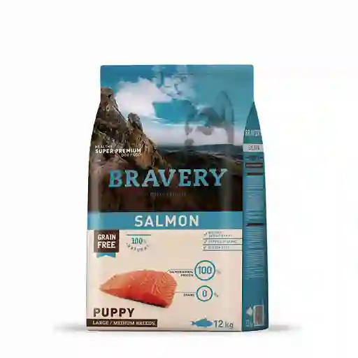 Bravery Alimento para Perro Cachorro Salmón Medium/Large Breeds