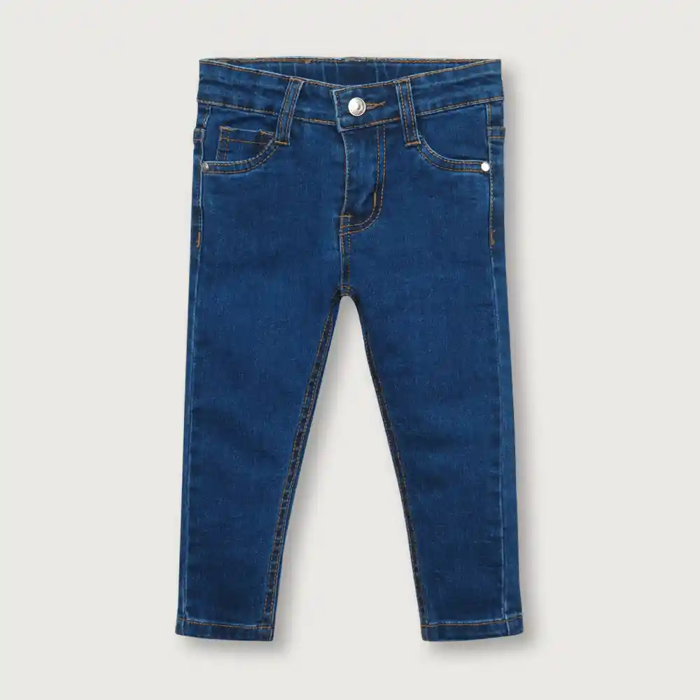 Jean Pitillo De Niña Azul Oscuro Talla 9m