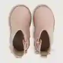 Botines Charol Niña Con Moño Rosado Talla 20