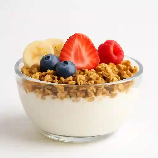Granola, Fruta y Yoghurt Natural