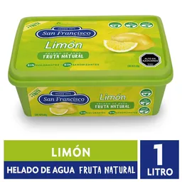 San Francisco Helado de Fruta Natural Sabor a Limón