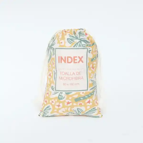 Index Bolso Toalla Microfibra Coral Multicolor