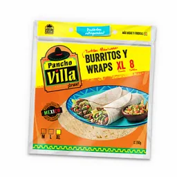 Pancho Villa Tortillas Burritos y Wraps XL