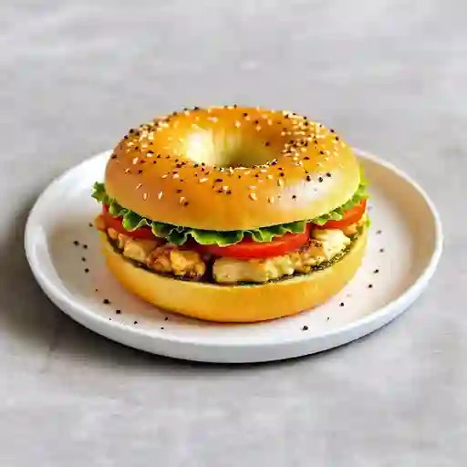 Bagel pollo pesto
