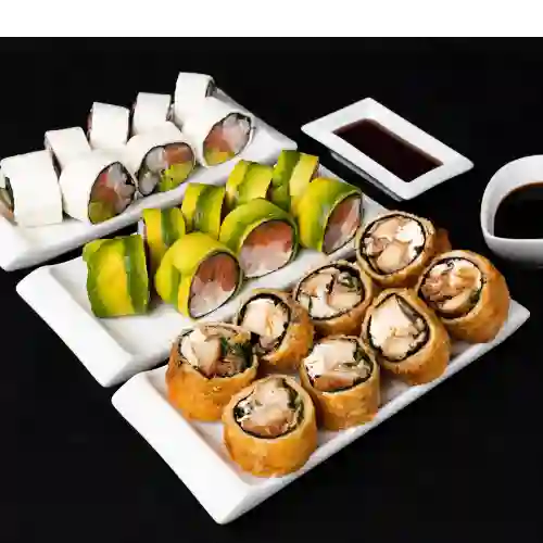 Promo 3 Rolls Sin Arroz Premium +Sashimi