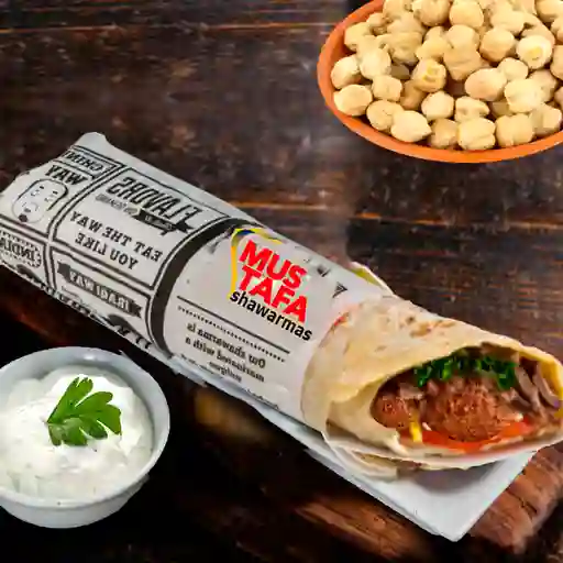 Shawarma de falafel (vegetariano)