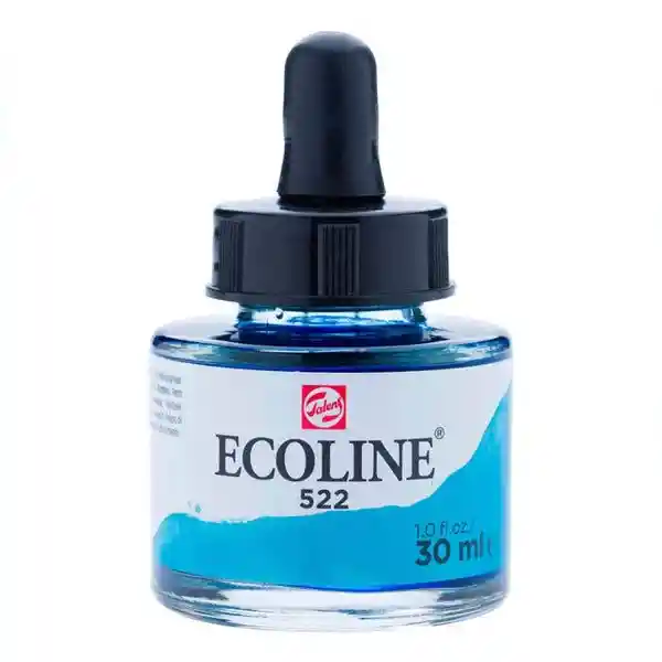 Talens Acuarela Líquida Ecoline Azul Turquesa 522