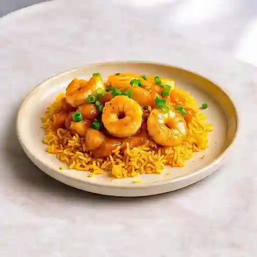 Pollo Con Camarones Con Arroz Chuafan