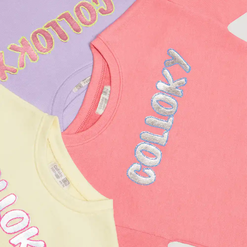 Polerón Metalizado Rosado T. 12/18 Meses