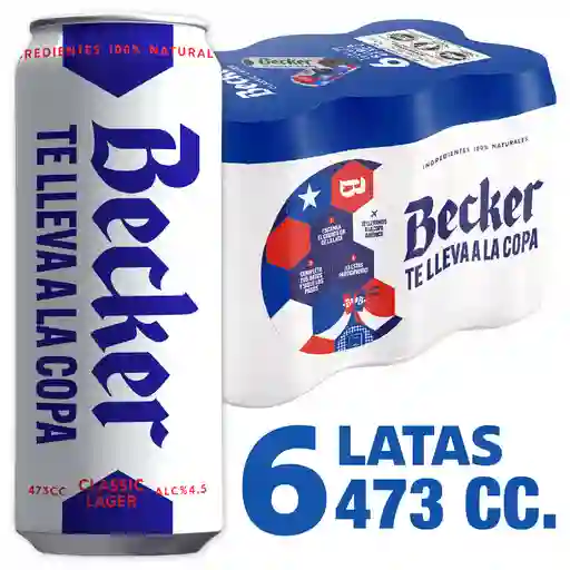 Becker Cerveza Classic Lager en Lata
