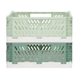 Set Canasto Plegable de Plástico Pp 22 x 15 x 9 cm Casaideas