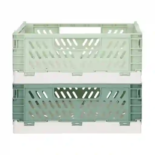 Set Canasto Plegable de Plástico Pp 22 x 15 x 9 cm Casaideas