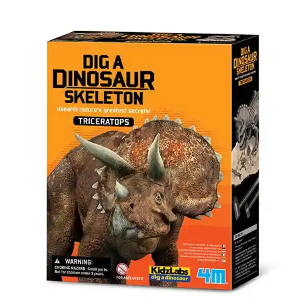 4M Juguete Excavación Esqueleto Triceratops