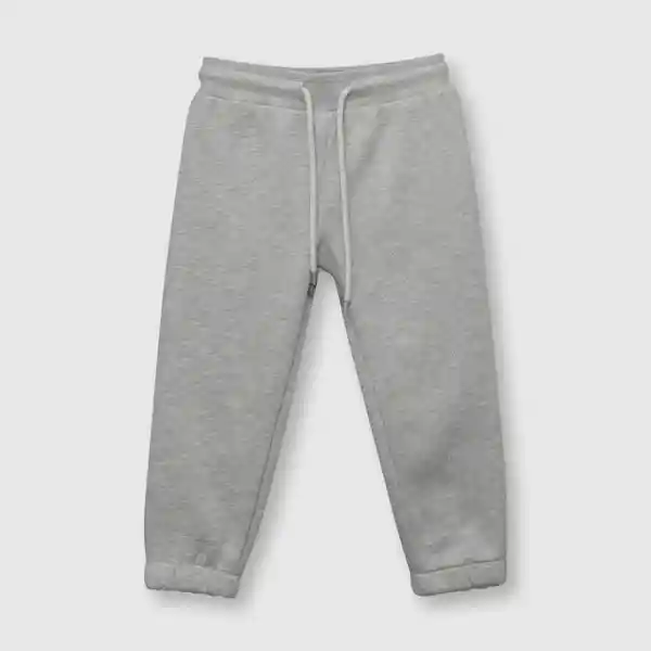 Pantalón de Bebé Niña de Buzo Gris Melange Talla 18/24M Colloky