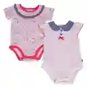 Set 2 pzas Body Bebe Niña Multicolor Pillin 6 M