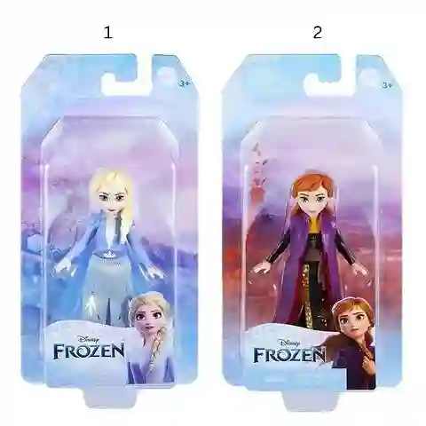 Disney Muñeca Frozen Mini Anna o Elsa Surtidas 9 cm - HLW97