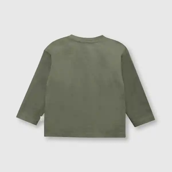 Polera de Bebé Niño Mickey Verde Militar Talla 3/6M Colloky