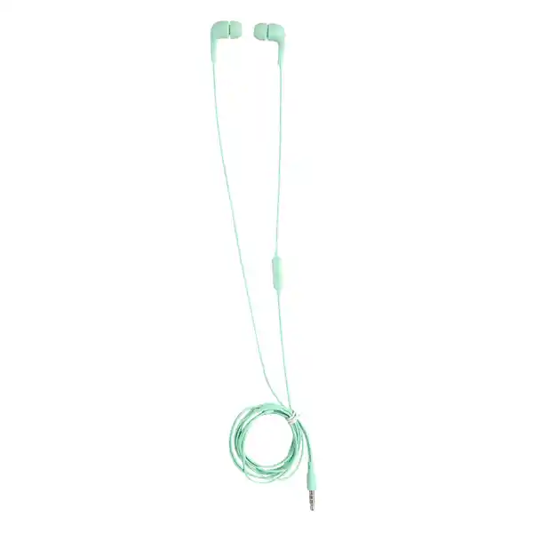 Miniso Audífonos de Cable Verde Menta Mod Hf233