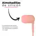 Miniso Audifonos De Cable Con Estuche En Forma De Capsula Rosa