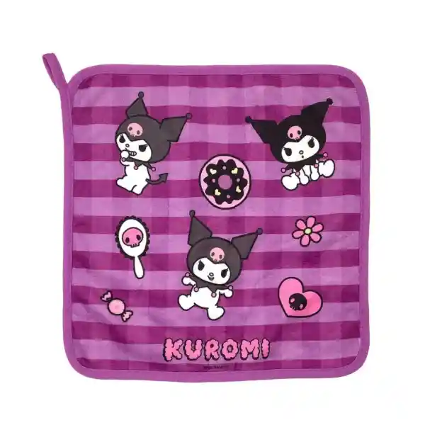 Toalla Para Manos Sanrio Aventuras Interesantes Kuromi Morado