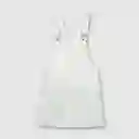 Vestido Jardinera de Niña Off White Talla 4A Colloky