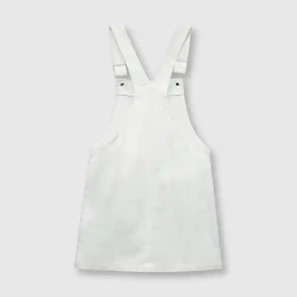 Vestido Jardinera de Niña Off White Talla 4A Colloky