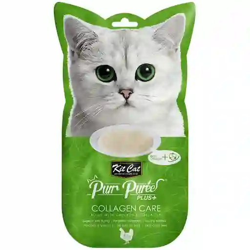 Kitcat Plus Alimento Húmedo para Gatito Cuidado Colageno Sabor a Pollo