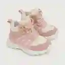 Botines Outdoor Cordón de Niña Rosado Talla 27 Opaline