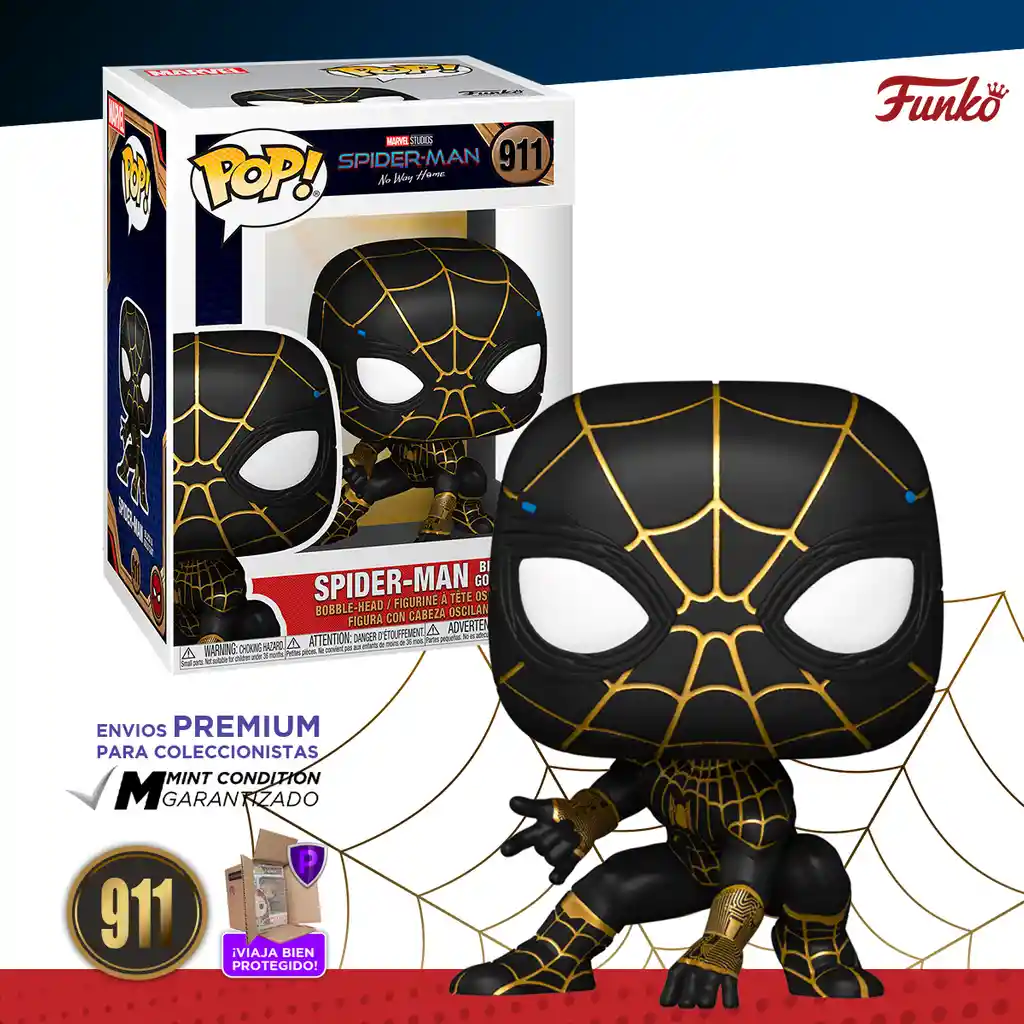 funko figura de coleccion pop! Spiderman way home black 911