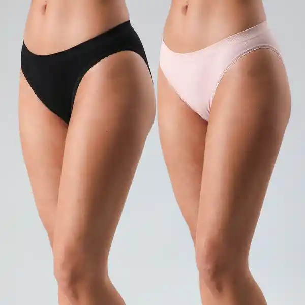 Bikini Rib Seamless Basic Color Surtido Talla M Flores