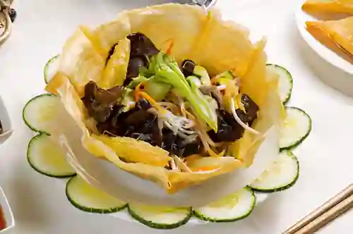 Chapsuí vegetariano con chaufan