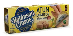 Robinson Crusoe Atún Lomitos Con Jugo de Limón Pack 3 Und