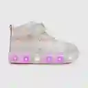 Zapatillas Luces Marvel Para Niña Gris Talla 21 Colloky