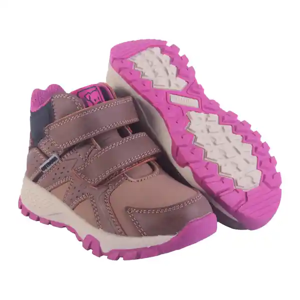 Zapatillas Outdoor Bebé Niña Café Talla 23 Pillin