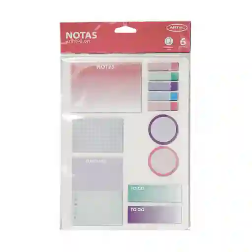 Artel Importado Artel Set Notas Adhesivas Pastel