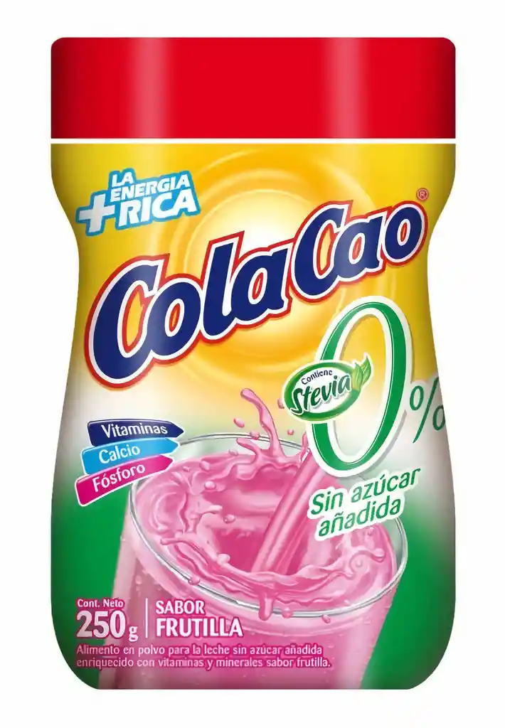 Cola Cao Saborizante Stevia Bo Frutilla