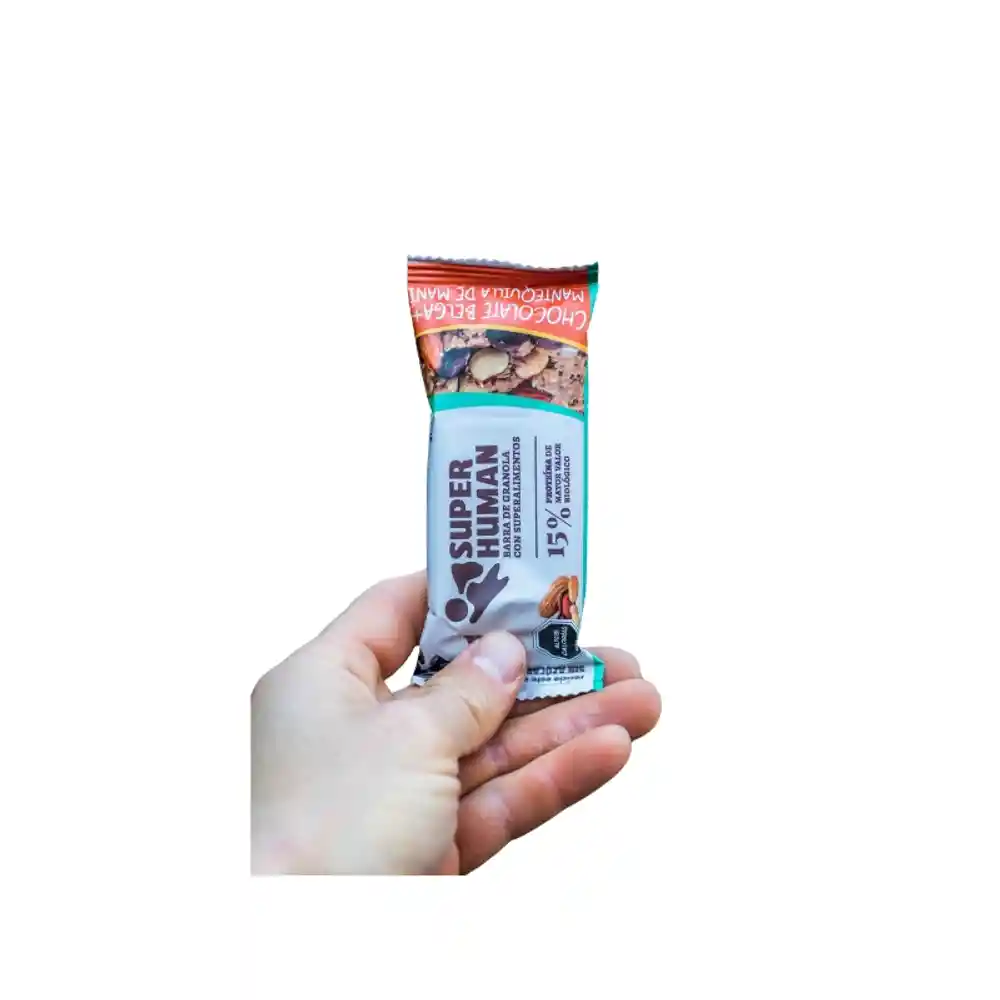 Barrita Super Human Chocolate Belga y Mant de Manã­