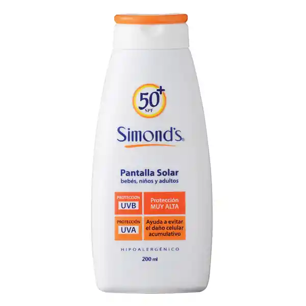 Simonds Pantalla Solar Spf 50 + Hipoalergenico