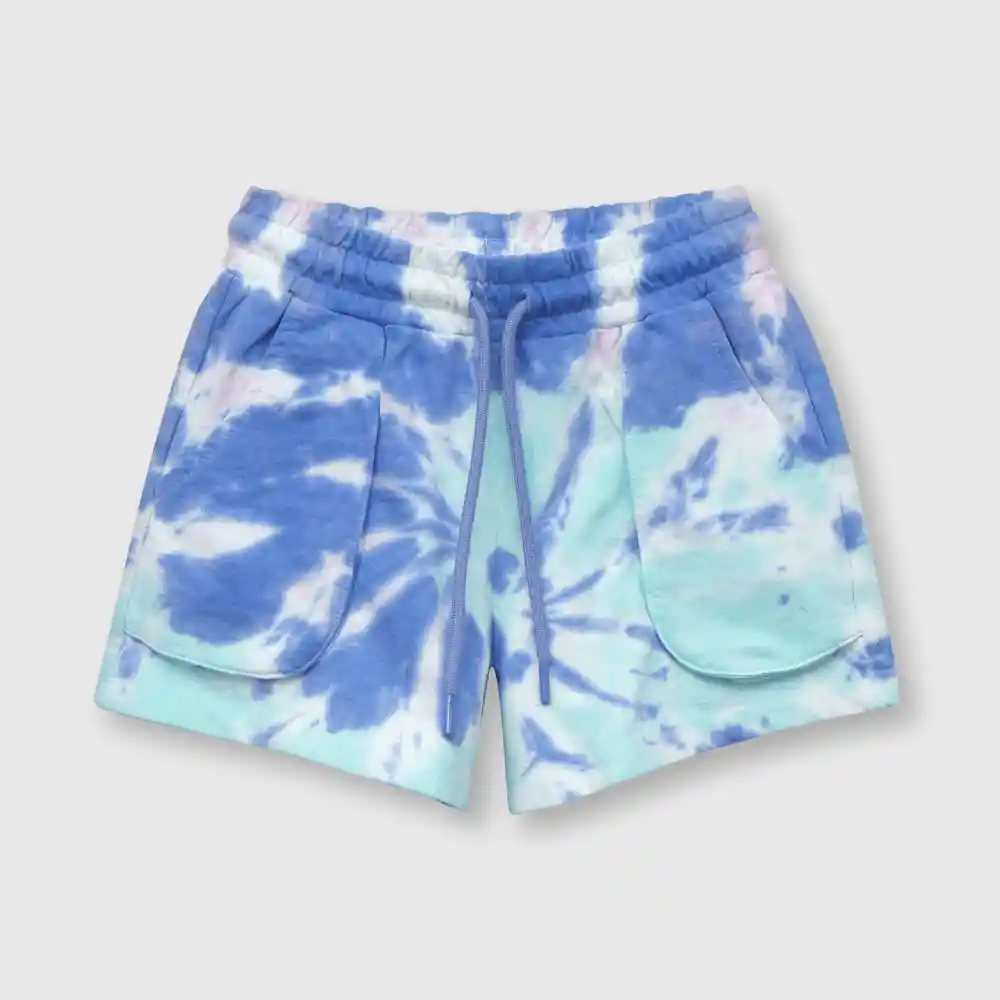 Short Tie Dyed De Niña Lavanda Talla 4a