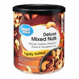 Great Value Nueces Mixtas Deluxe Lightly 432 G