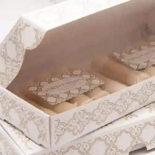 Caja 10 Mini Barquillos Chocolate Blanco