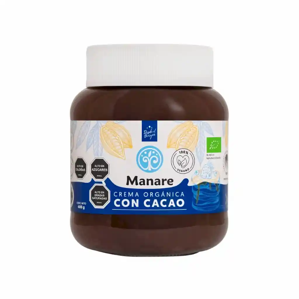 Crema Orgánica con Cacao