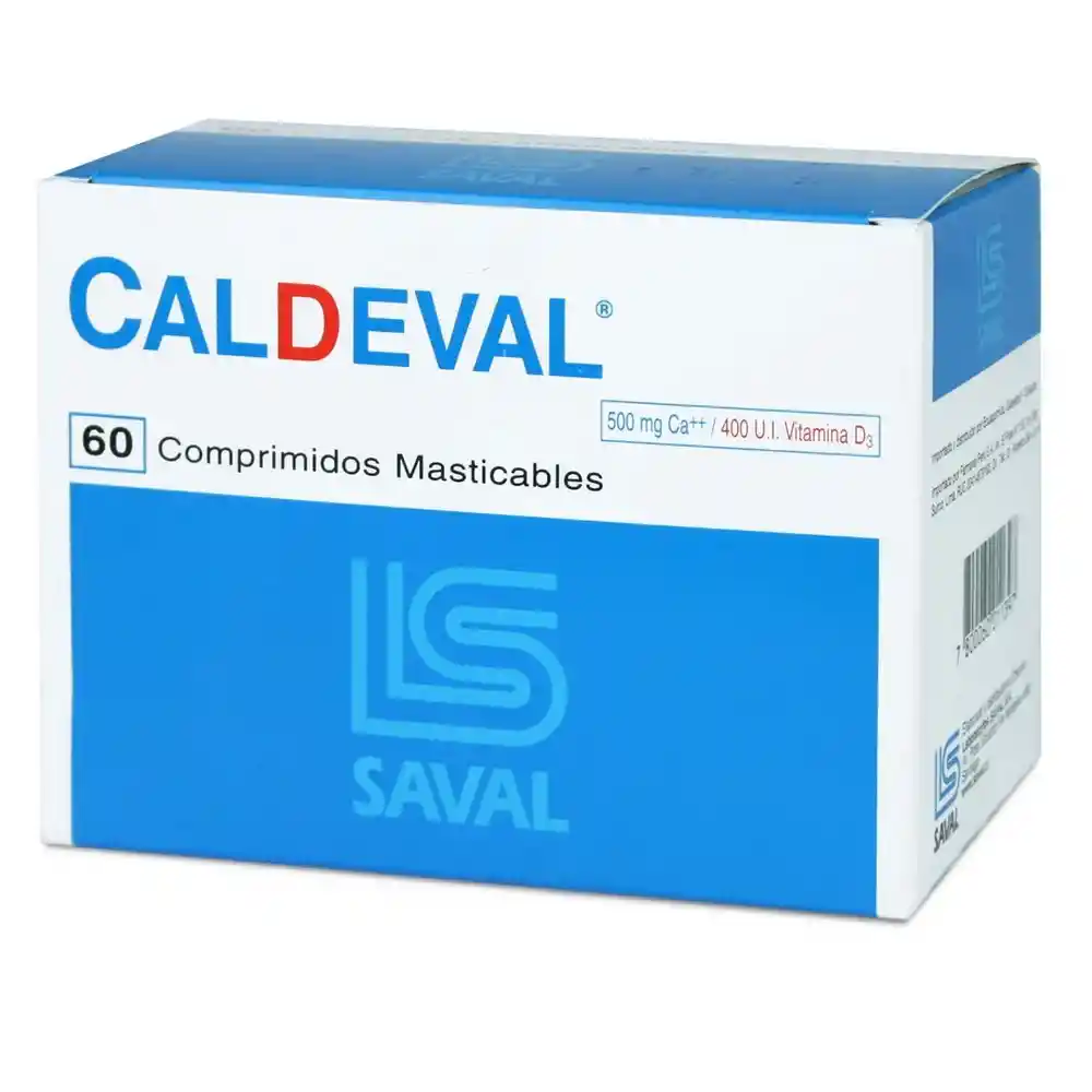 Caldeval Calcio 500 Mg Masticables