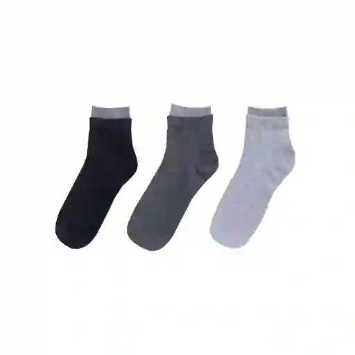 Calcetines Para Hombre Gris Miniso