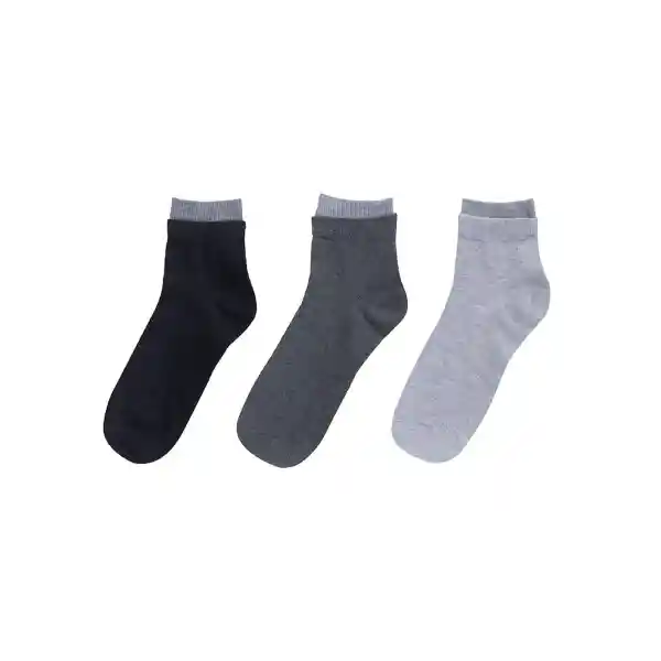 Calcetines Para Hombre Gris Miniso