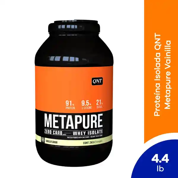 Metapure Proteína Zero Carb Vainilla Polvo Para Solución Oral
