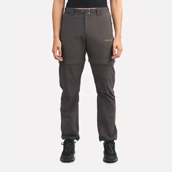 Pantalón Trekking Desmontable 38 Mujer Gris Atakama Outdoor